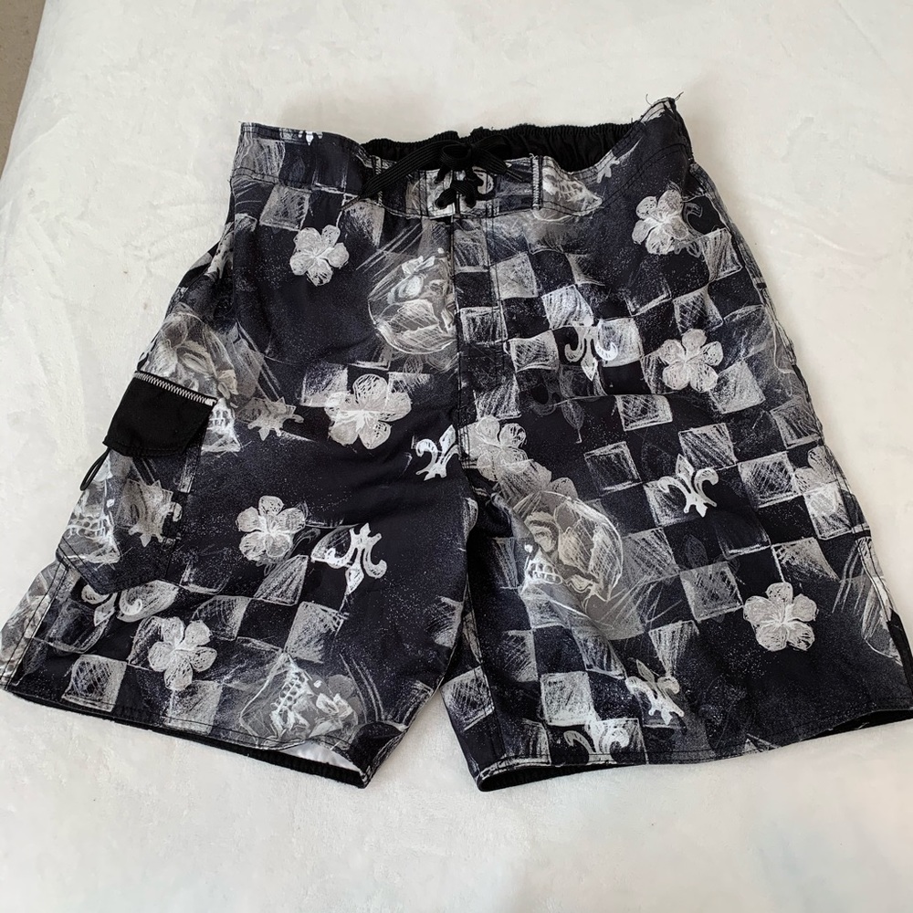 Joe Boxer black and white swim suit Men’s Swim Shorts
